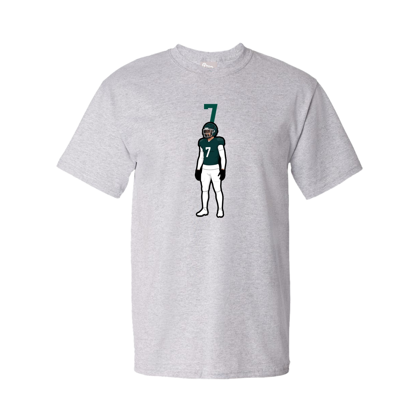 Youth Tee — Number Top in Grey