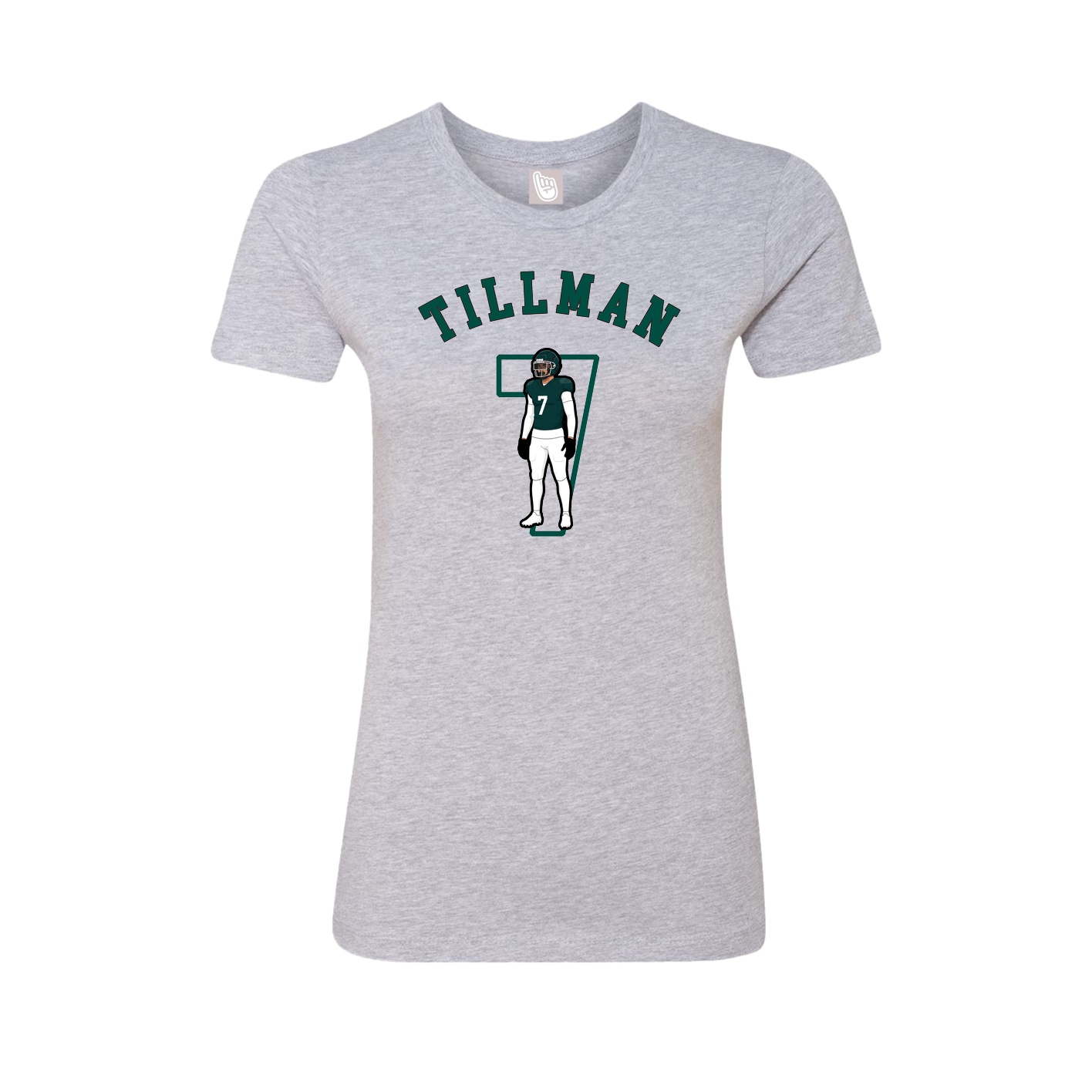 Fitted Women's Tee — Shirsey Arch in Grey