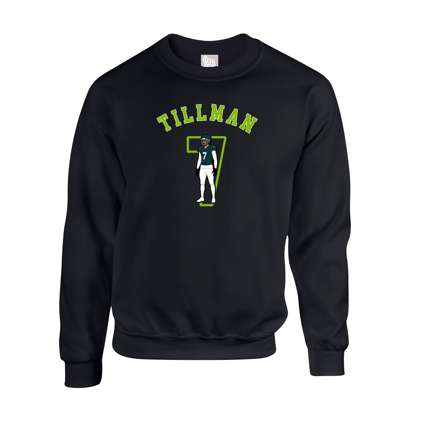 Fleece Crew — Shirsey Arch in Black