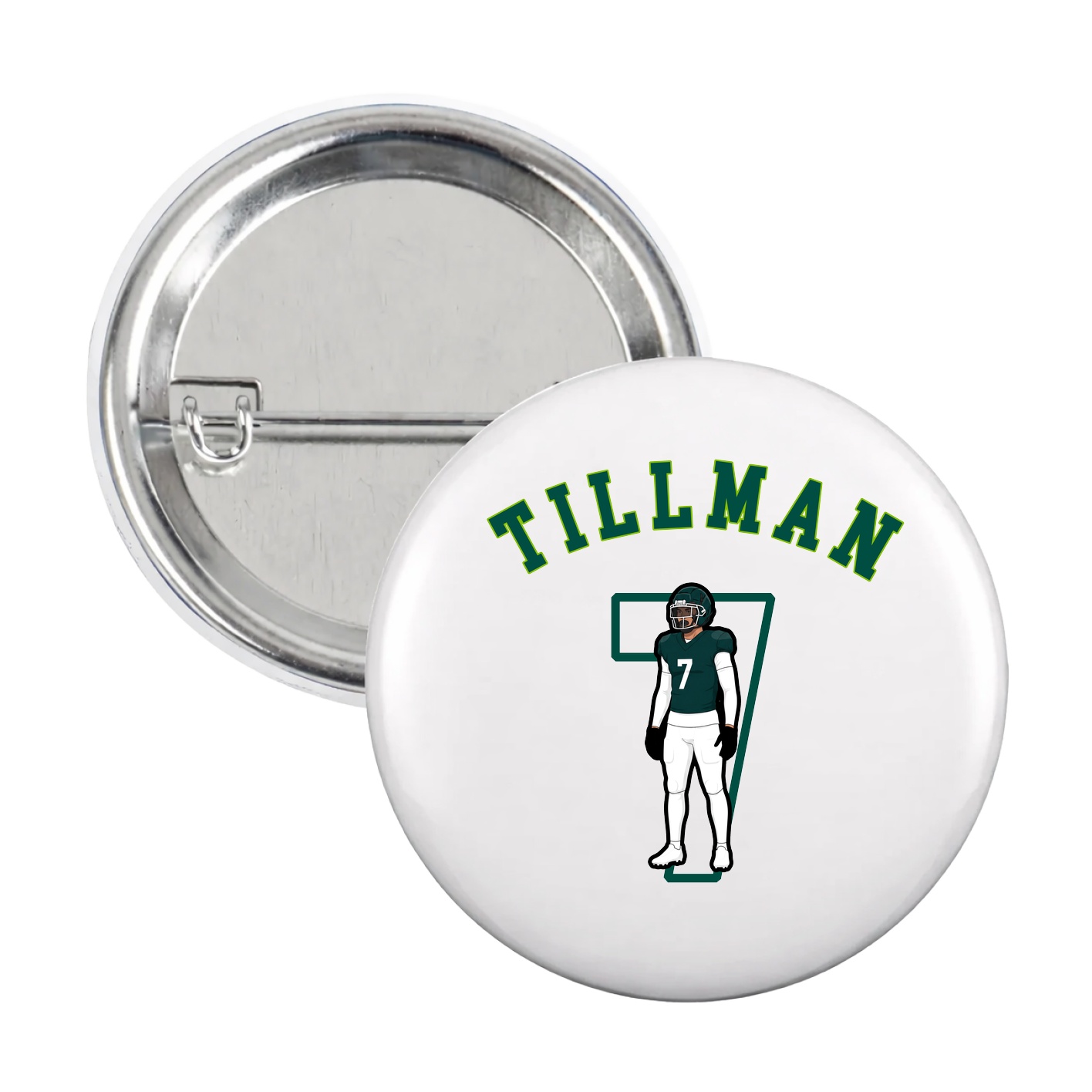 Game Day Button — Shirsey Arch in White