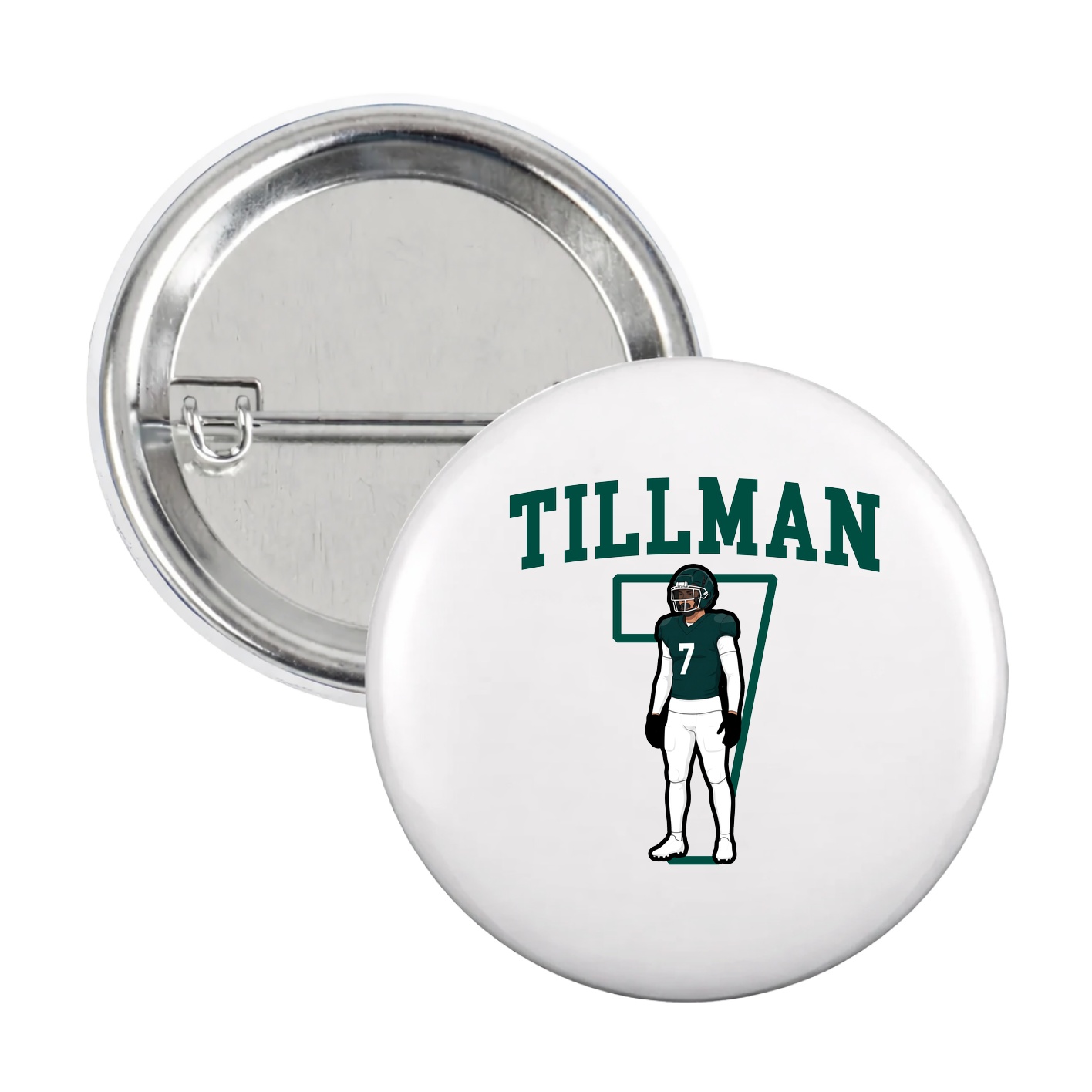 Game Day Button — Shirsey in White