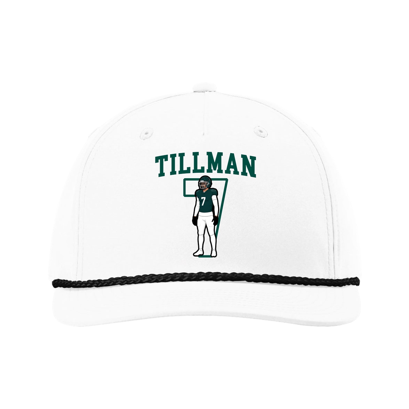 Five-Panel Classic Rope Cap — Shirsey in White