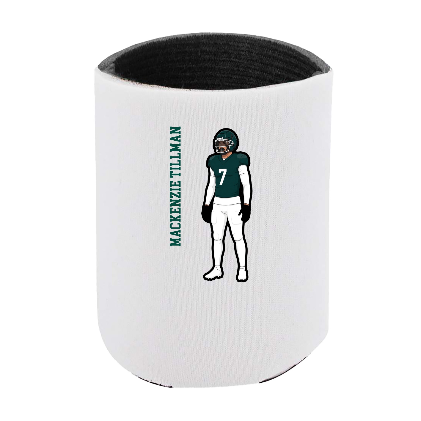 Can Holder — Name Vertical in White