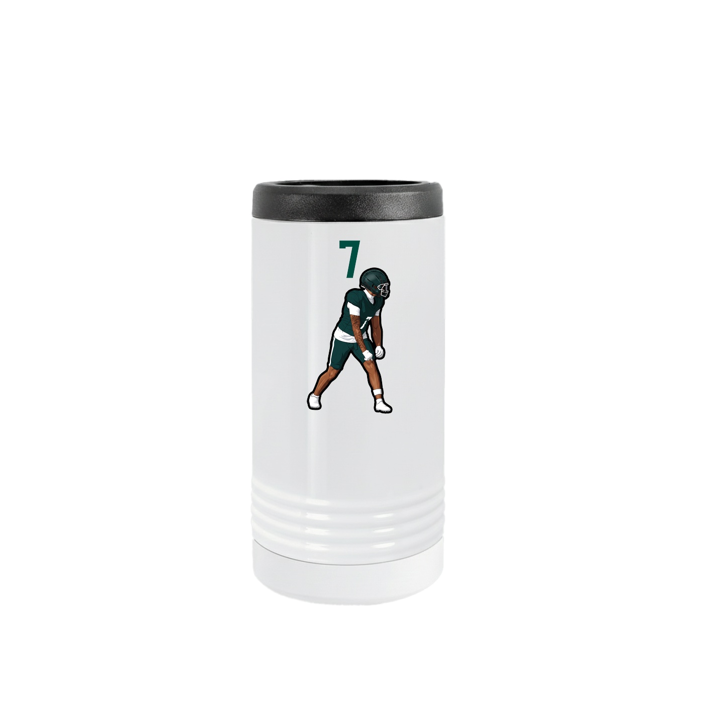 Slim Beverage Holder — Number Top in White