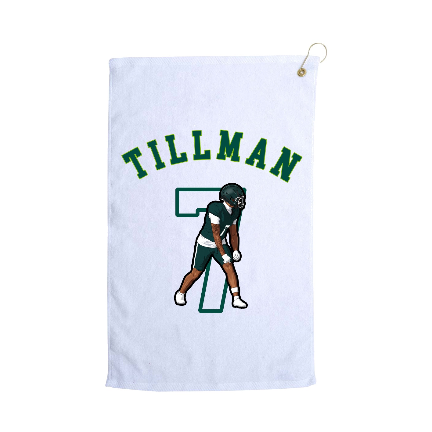 Golf Towel — Shirsey Arch in White