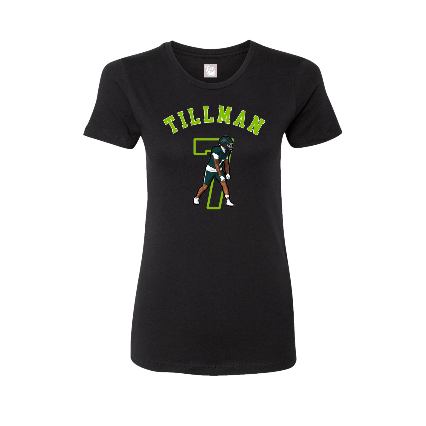 Fitted Women's Tee — Shirsey Arch in Black