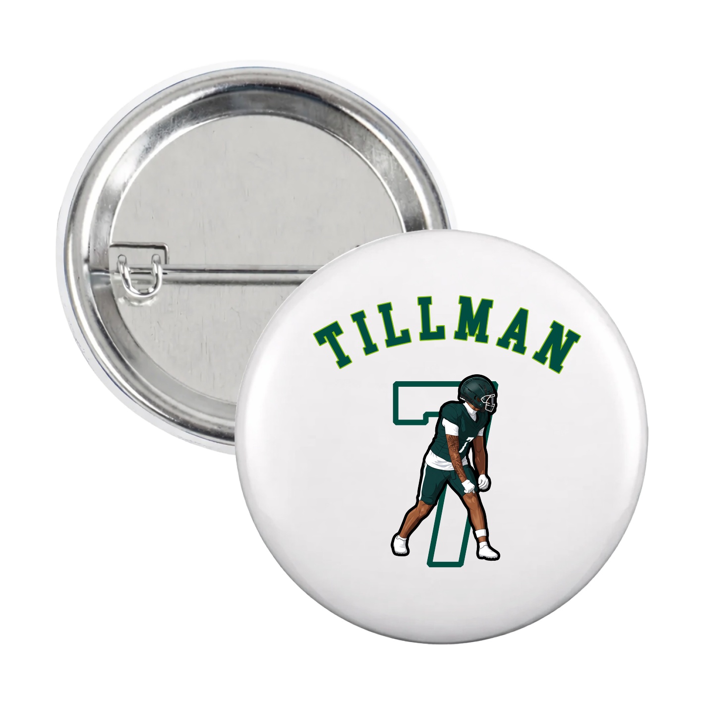 Game Day Button — Shirsey Arch in White