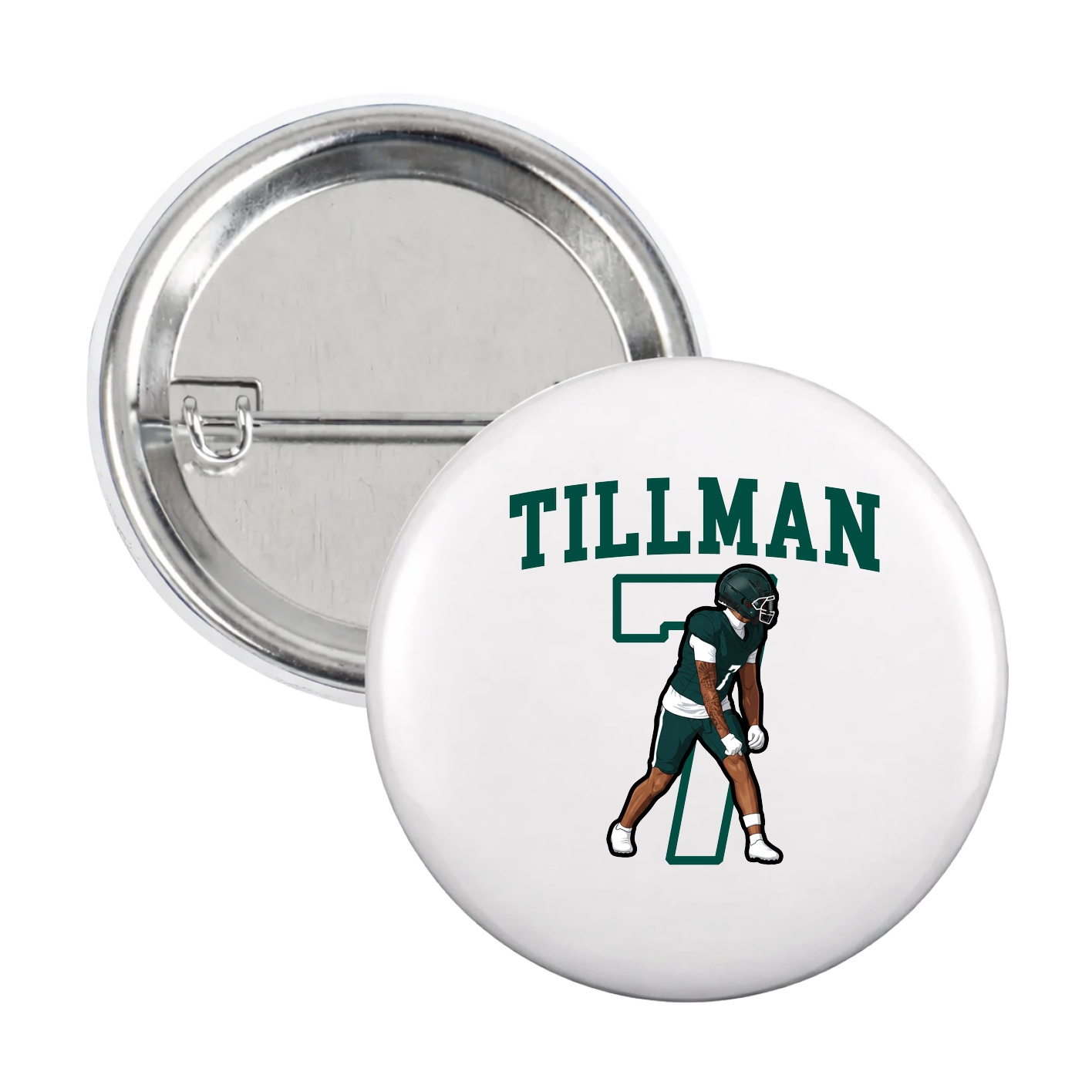 Game Day Button — Shirsey in White