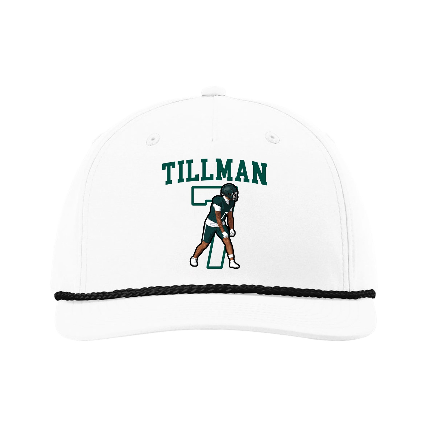 Five-Panel Classic Rope Cap — Shirsey in White