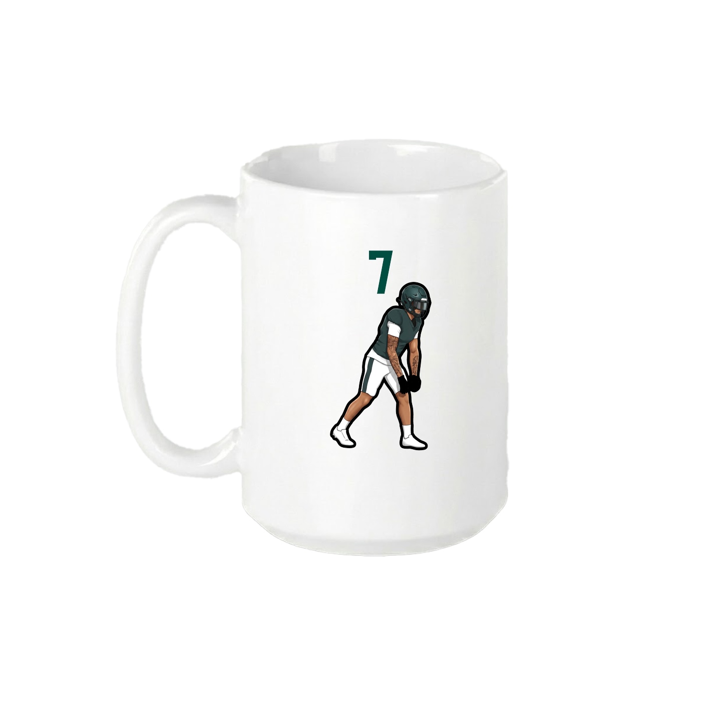 15oz Coffee Mug — Number Top in White