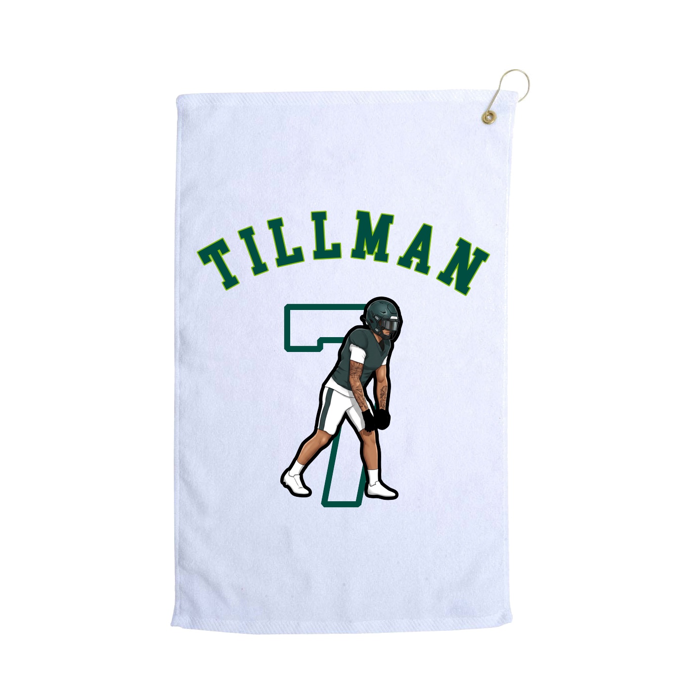 Golf Towel — Shirsey Arch in White