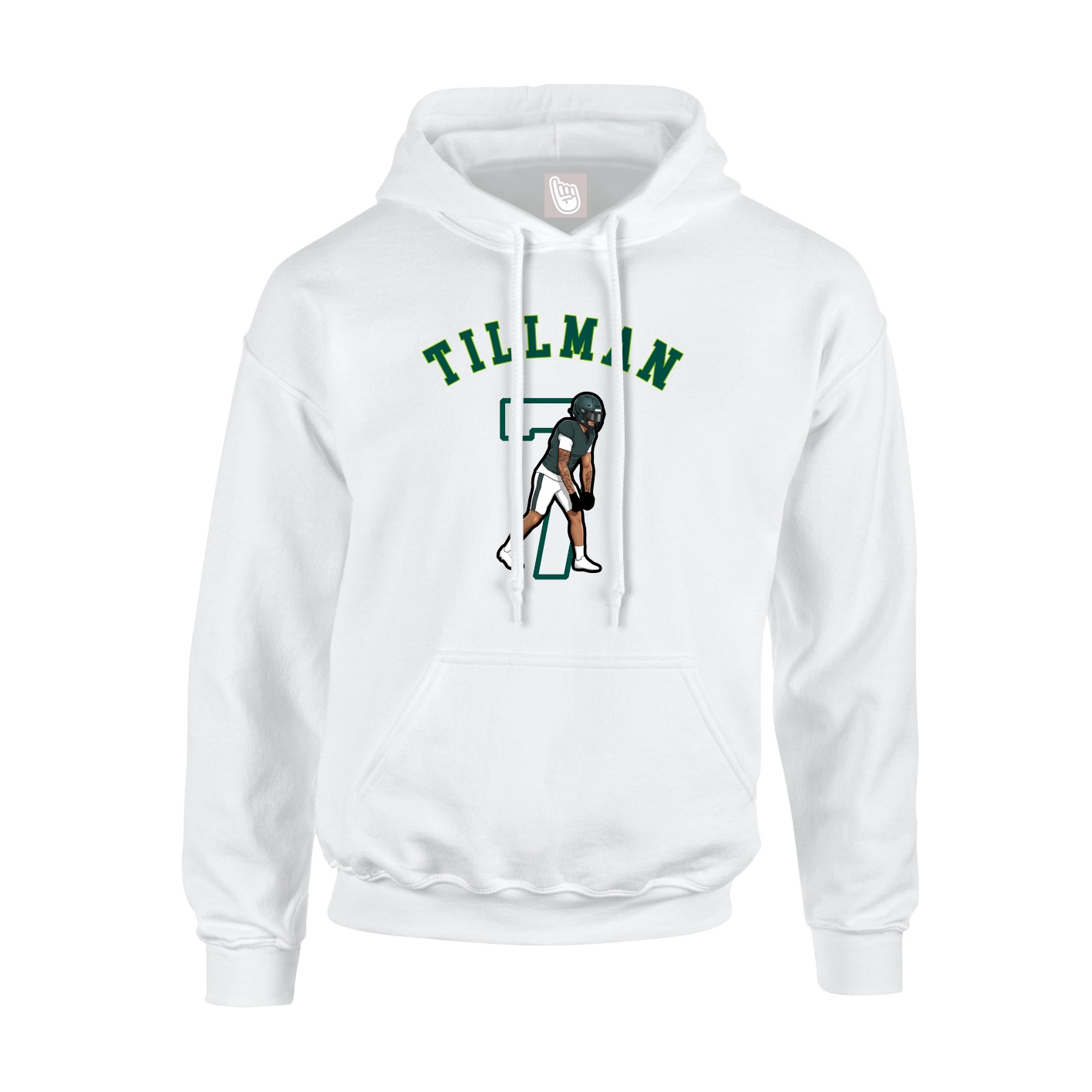 Youth Hoodie — Shirsey Arch in White
