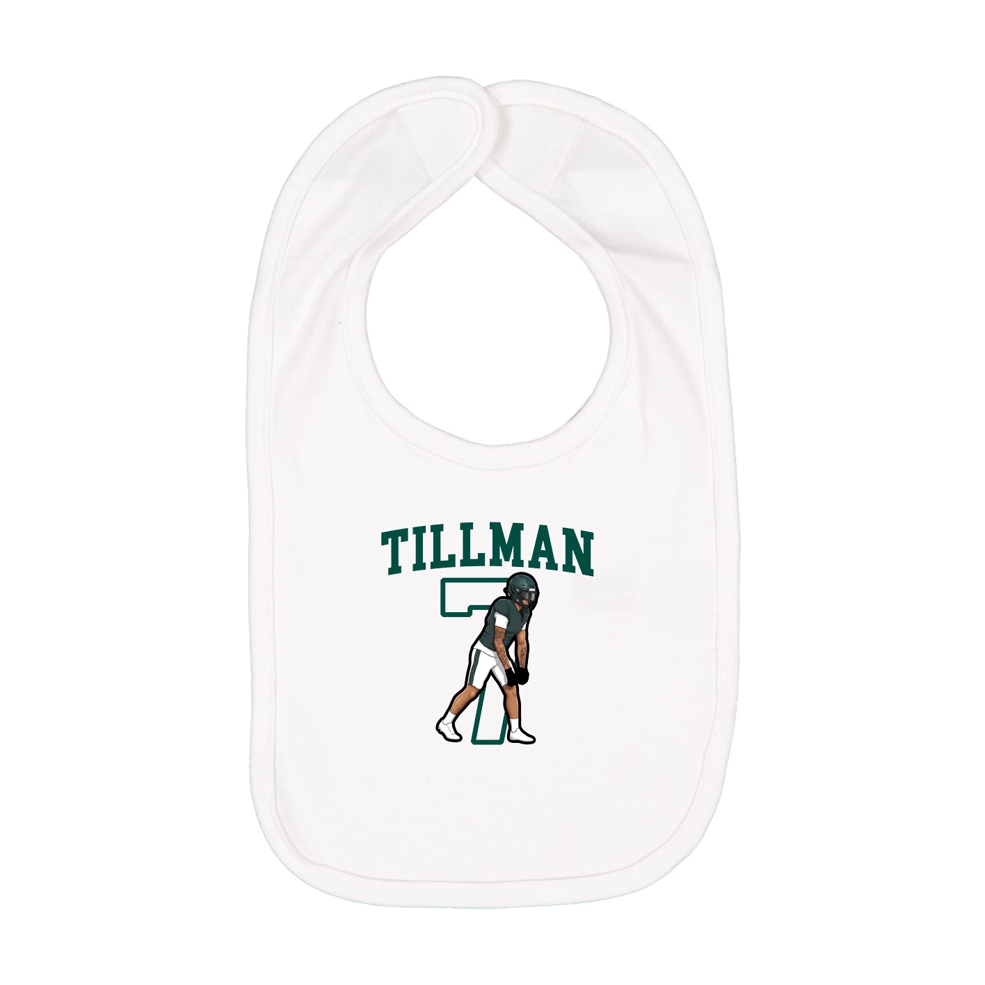 Infant Bib — Shirsey in White