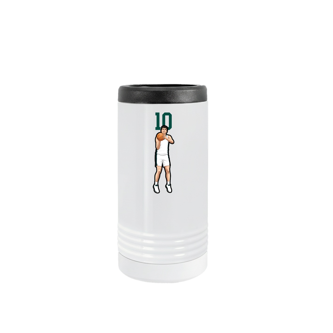 Slim Beverage Holder — Number Top in White