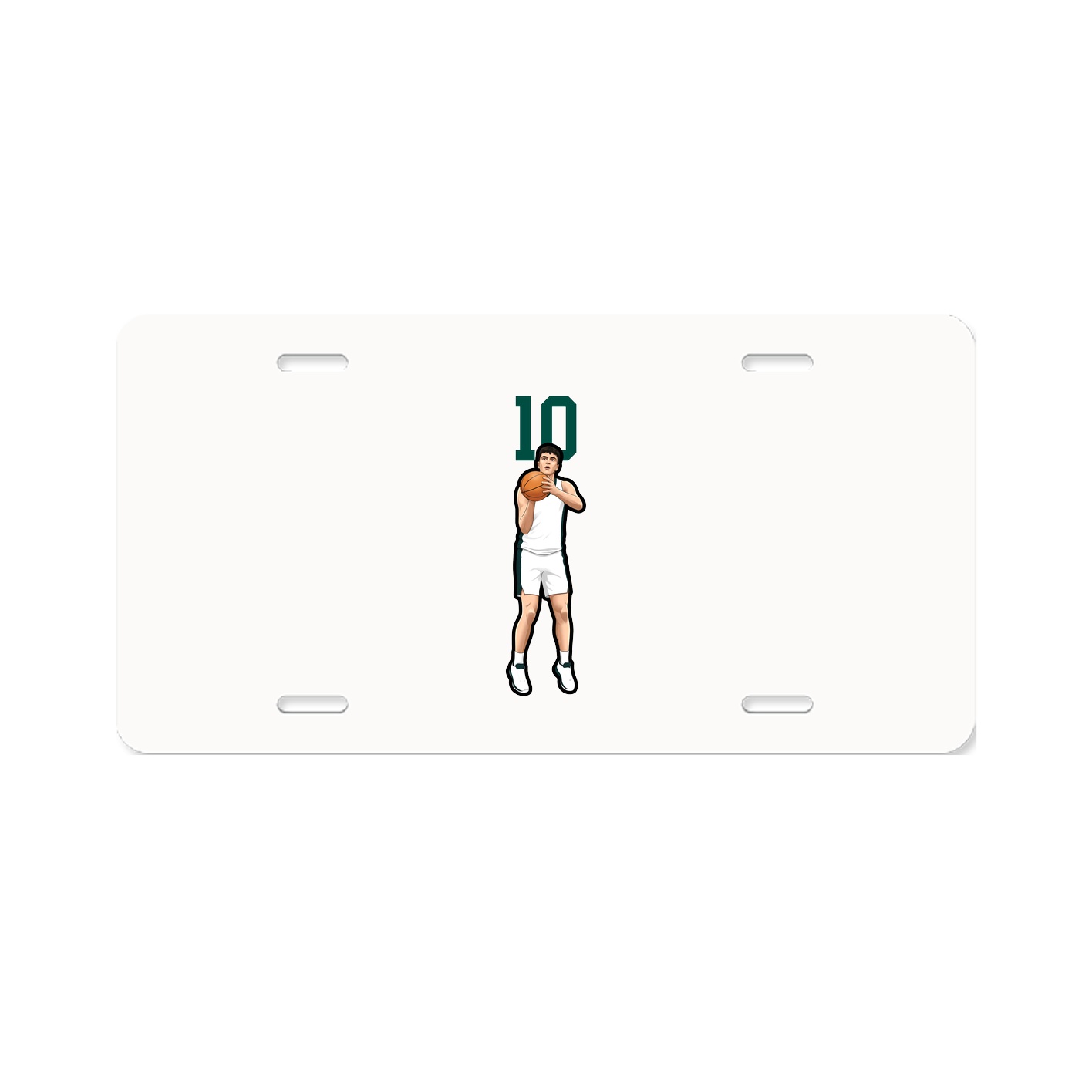 License Plate — Number Top in Classic