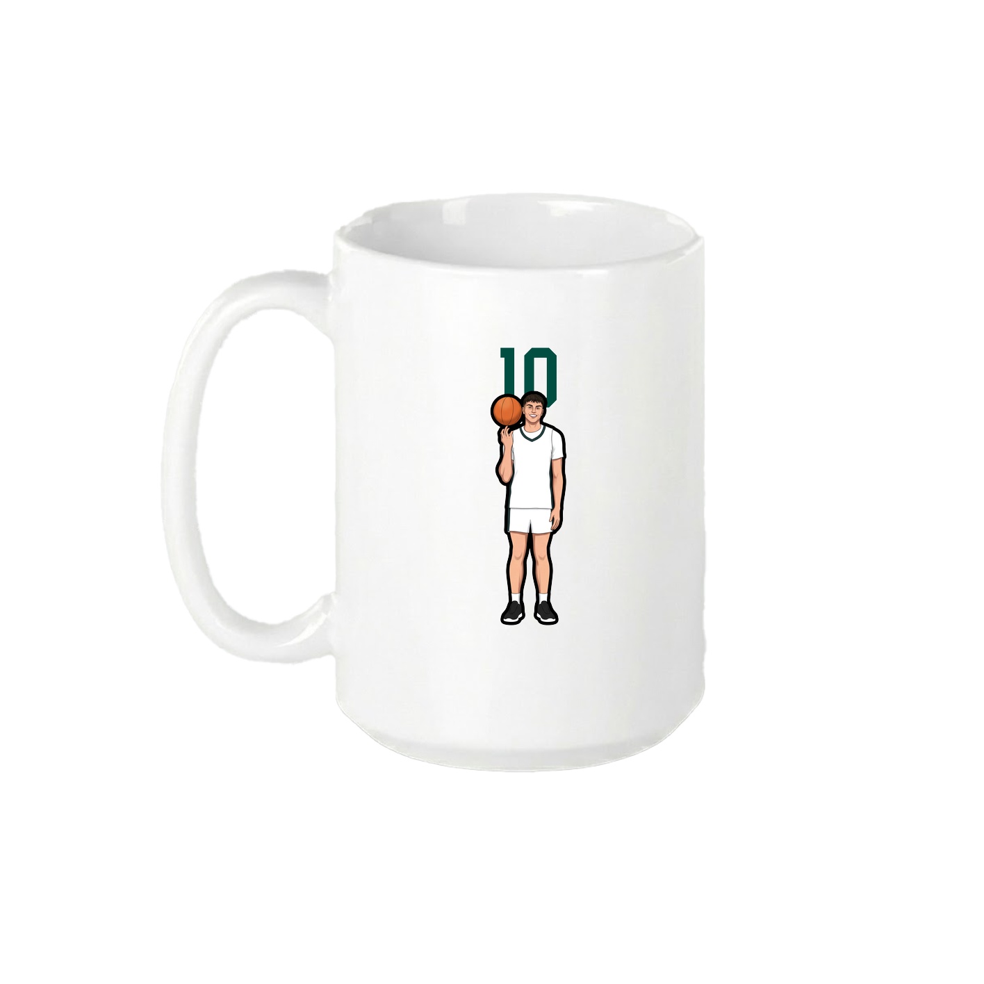 15oz Coffee Mug — Number Top in White