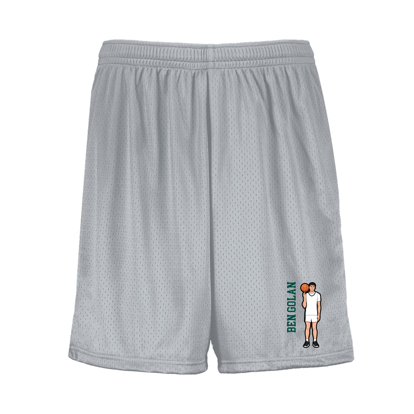 Shorts — Name Vertical in Silver