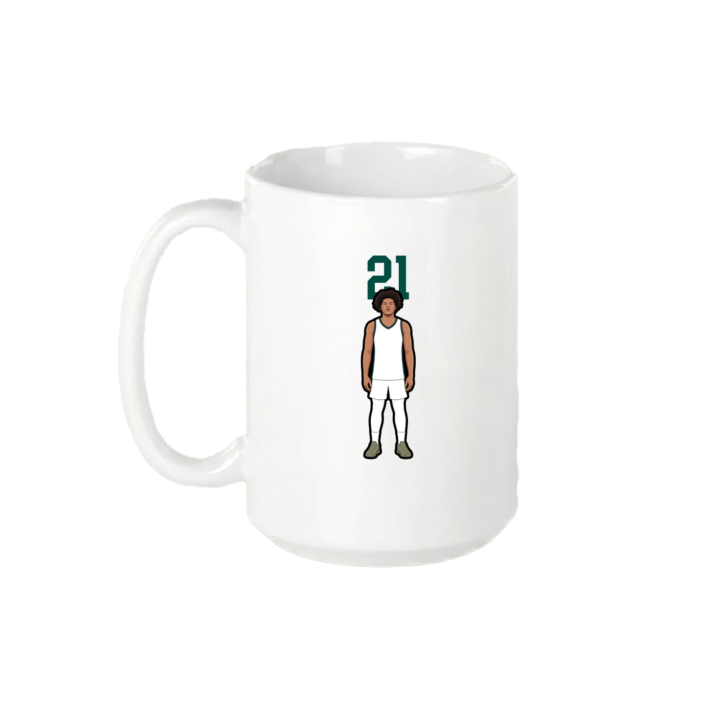 15oz Coffee Mug — Number Top in White