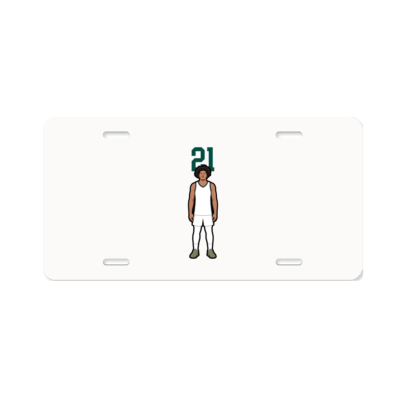 License Plate — Number Top in Classic