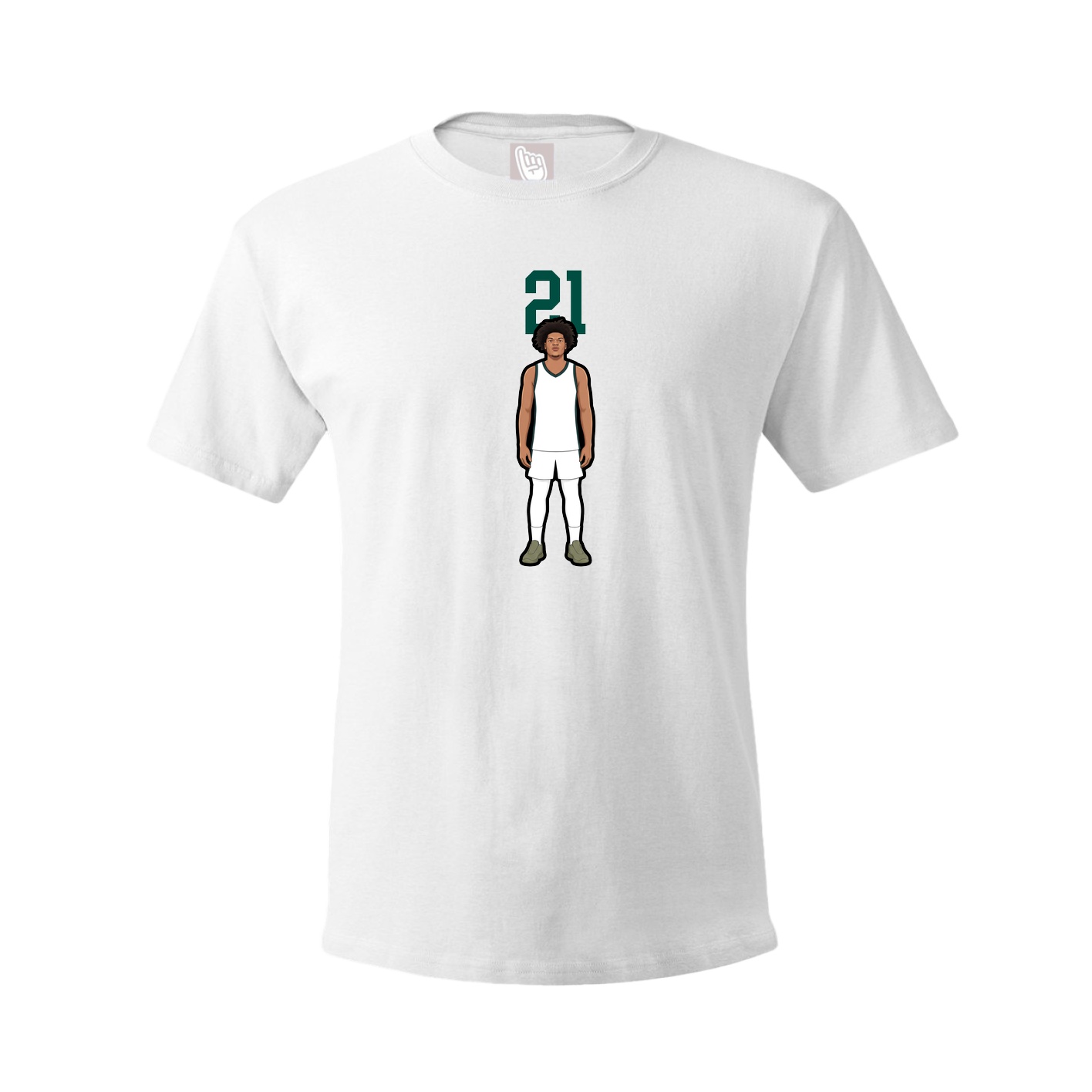 Tee — Number Top in White