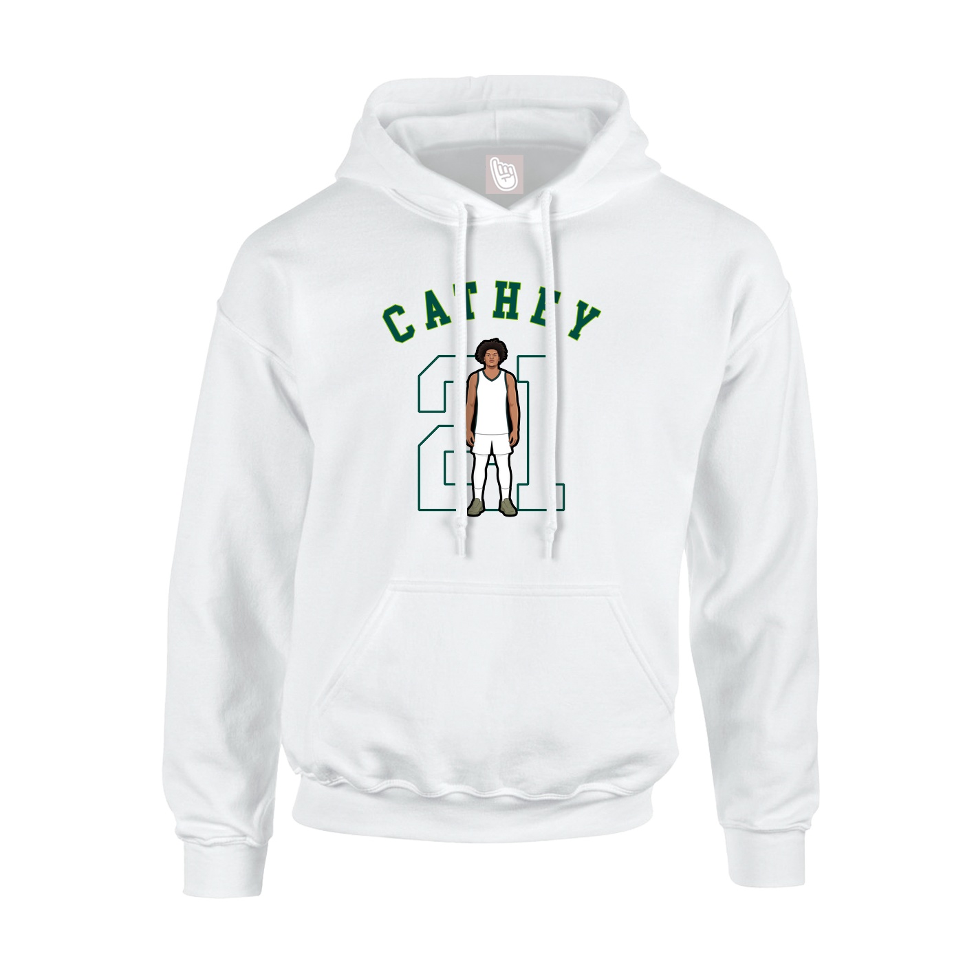 Youth Hoodie — Shirsey Arch in White