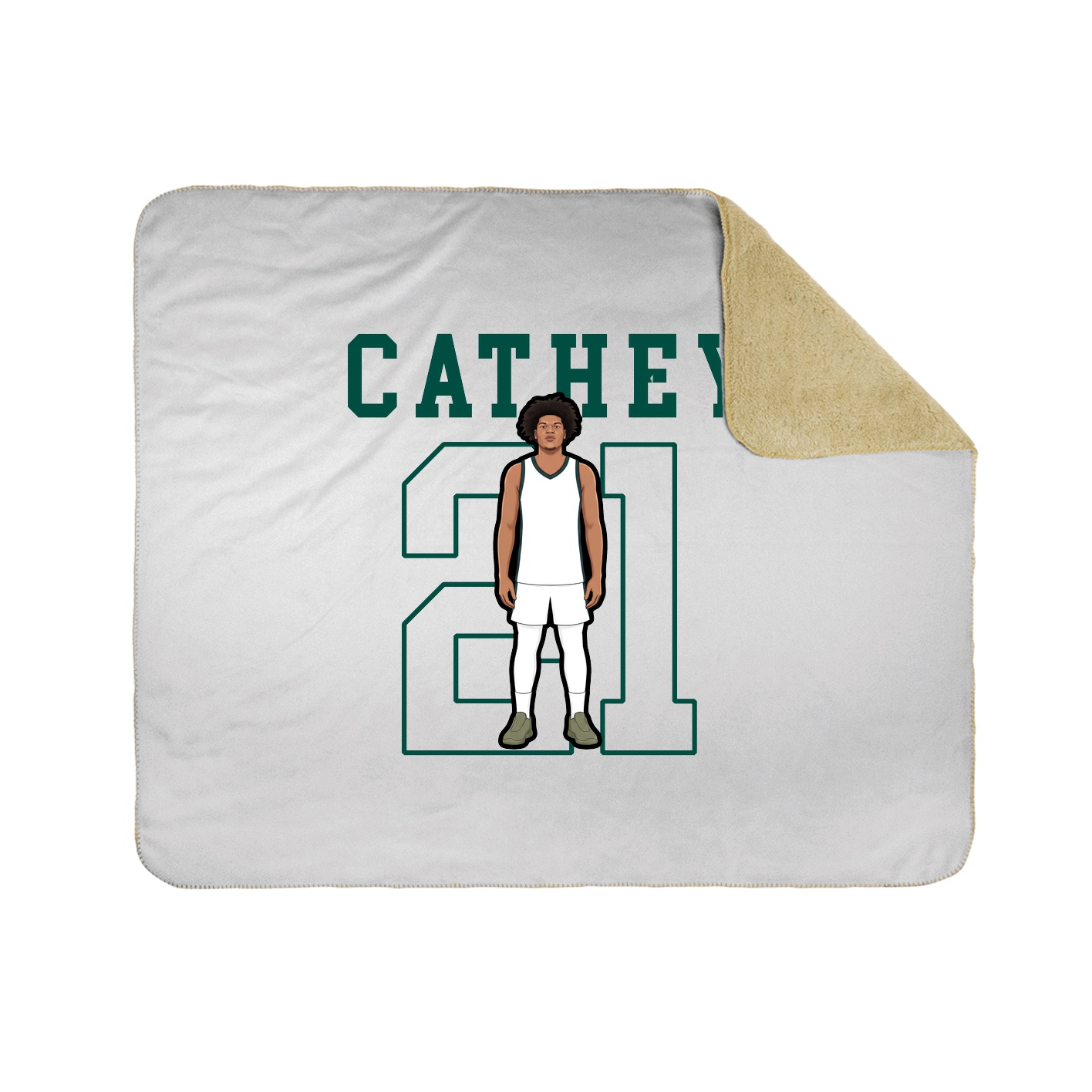 Throw Blanket — Shirsey in White