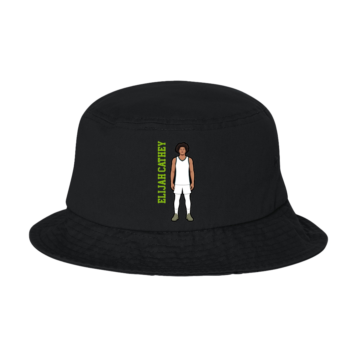 Bucket Cap — Name Vertical in Black