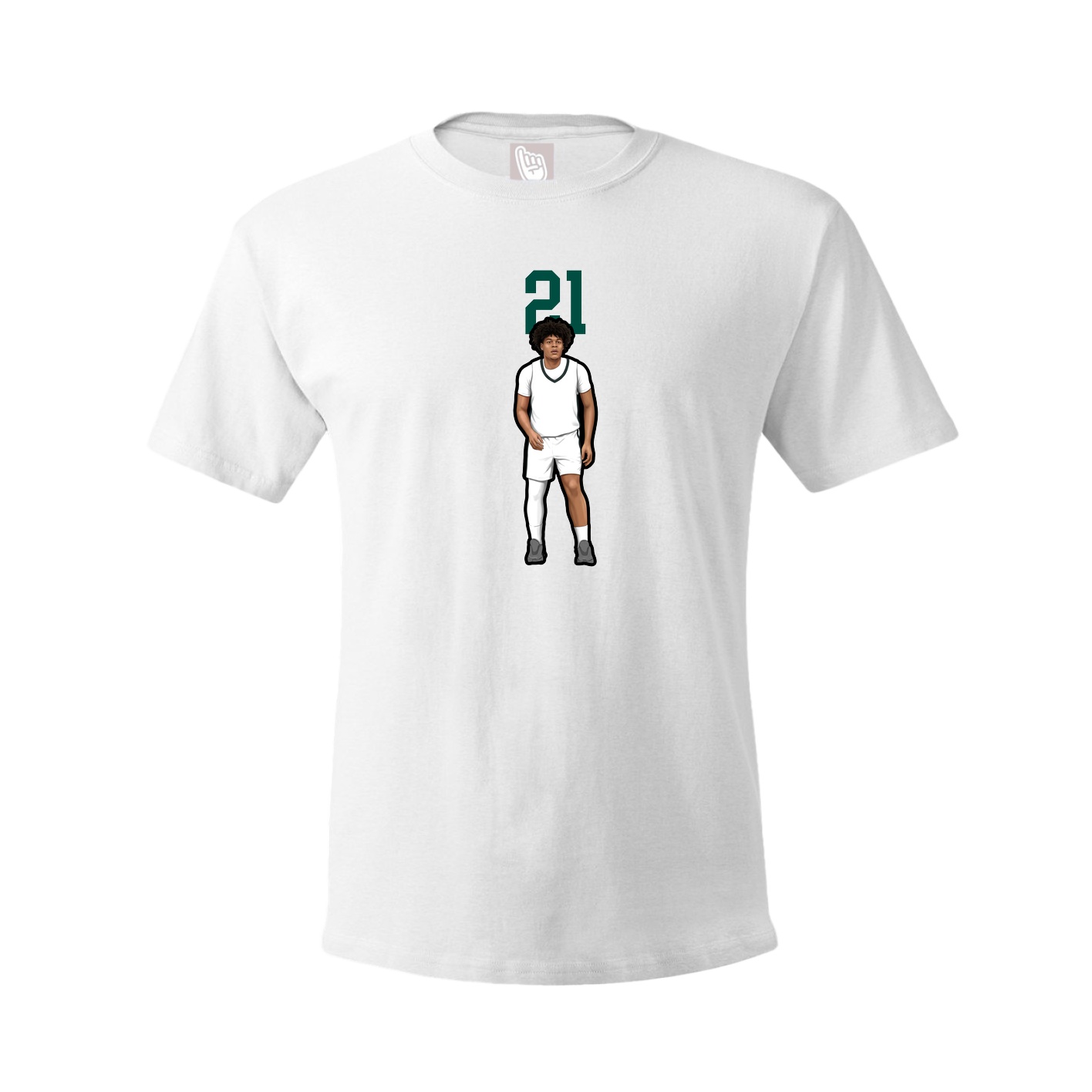 Tee — Number Top in White
