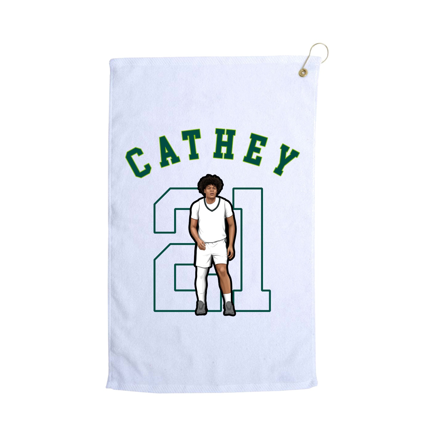 Golf Towel — Shirsey Arch in White