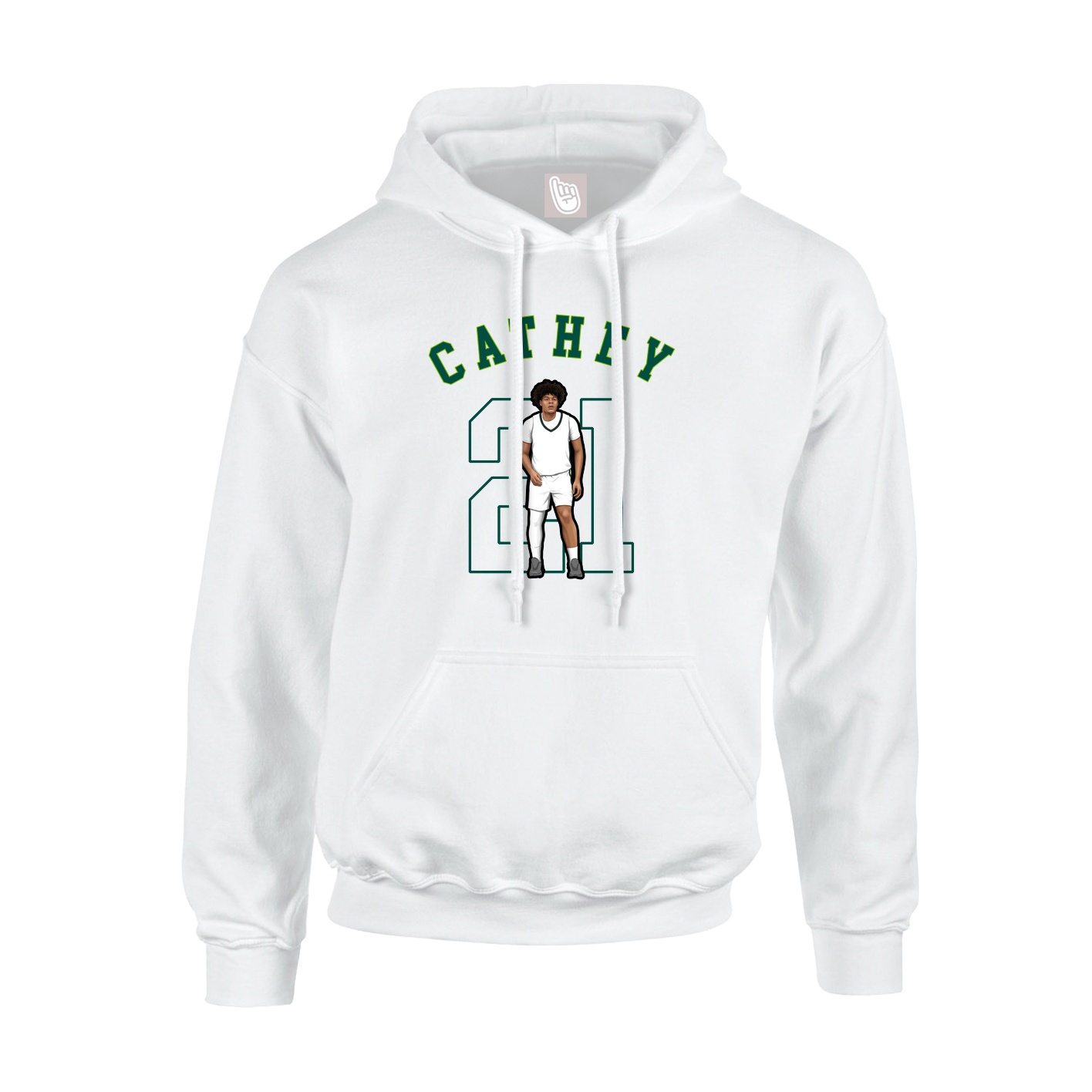 Youth Hoodie — Shirsey Arch in White