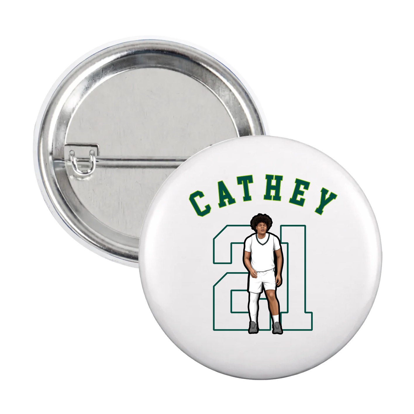 Game Day Button — Shirsey Arch in White