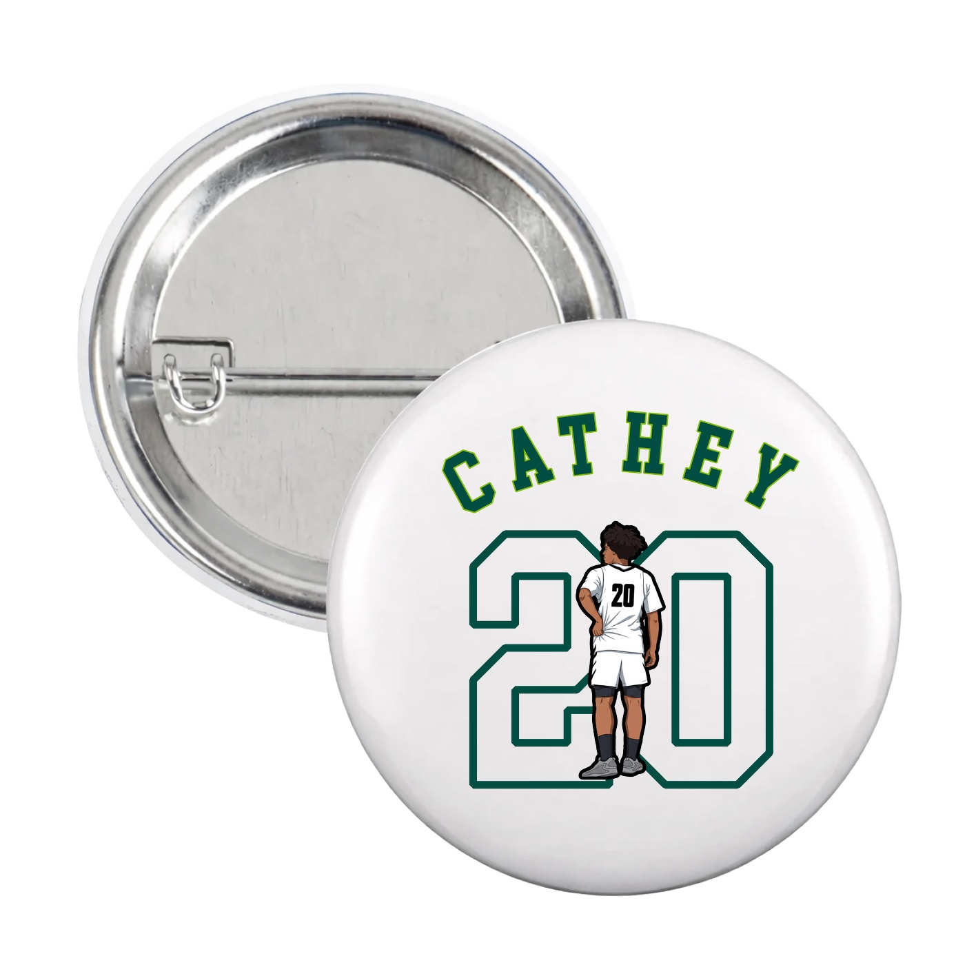 Game Day Button — Shirsey Arch in White