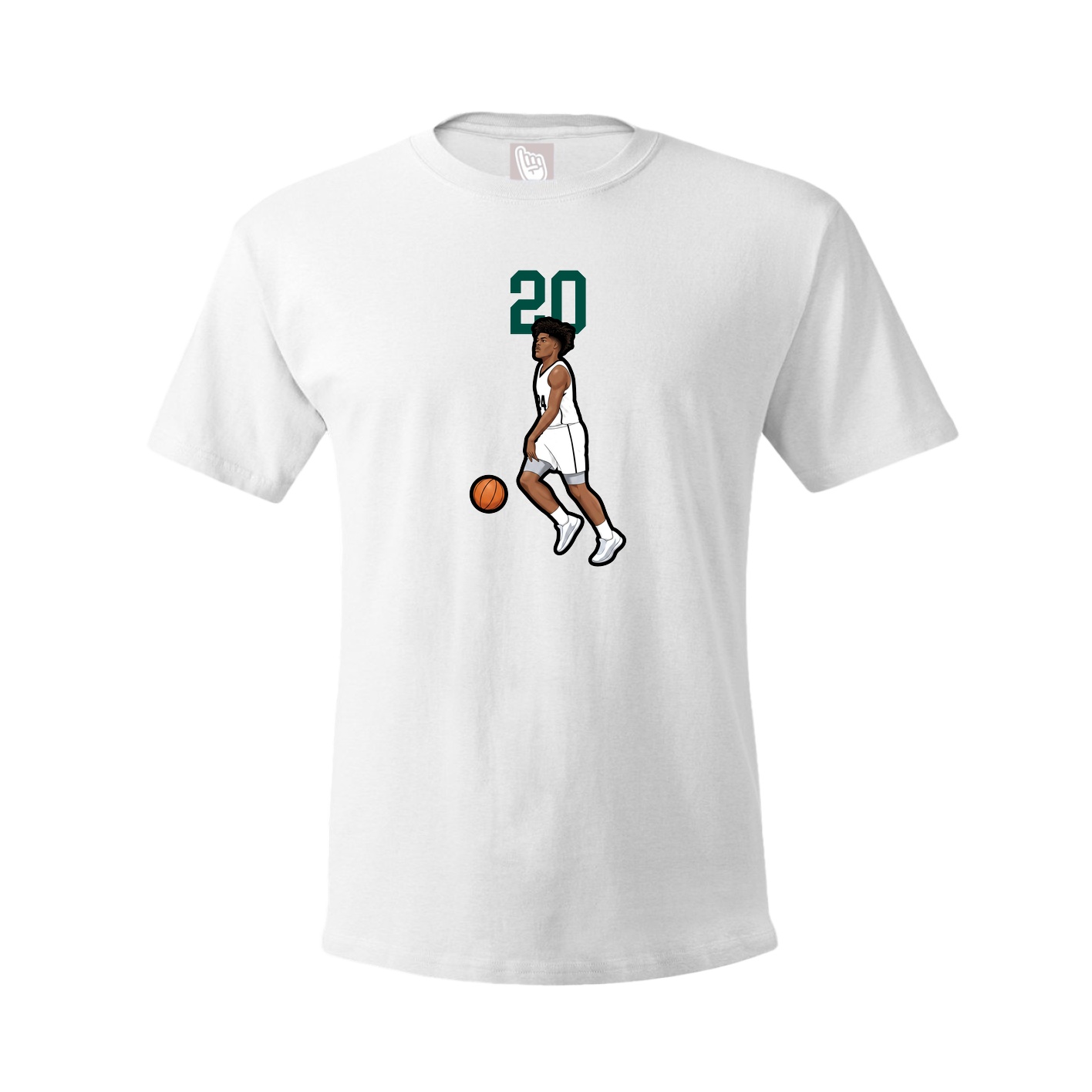 Tee — Number Top in White