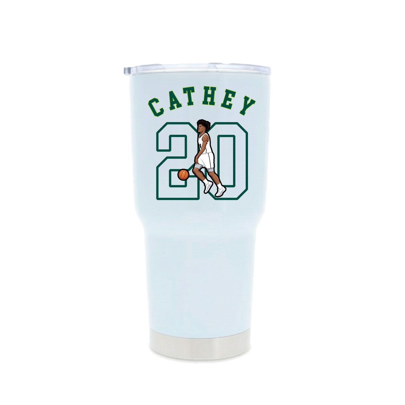 30oz Stainless Steel Tumbler — Shirsey Arch in White