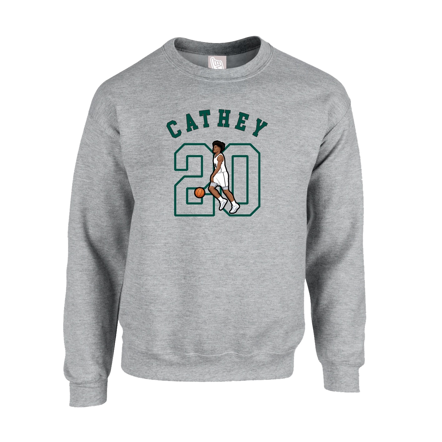 Fleece Crew — Shirsey Arch in Grey