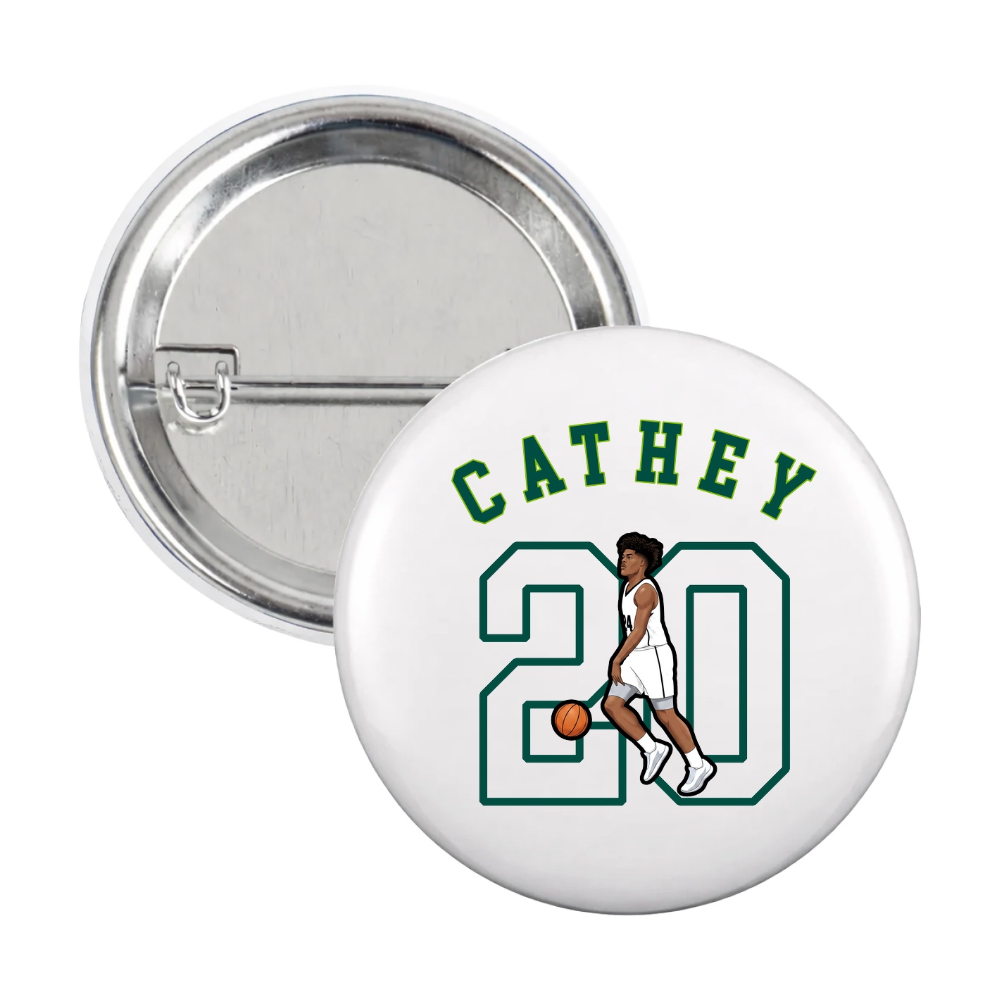 Game Day Button — Shirsey Arch in White