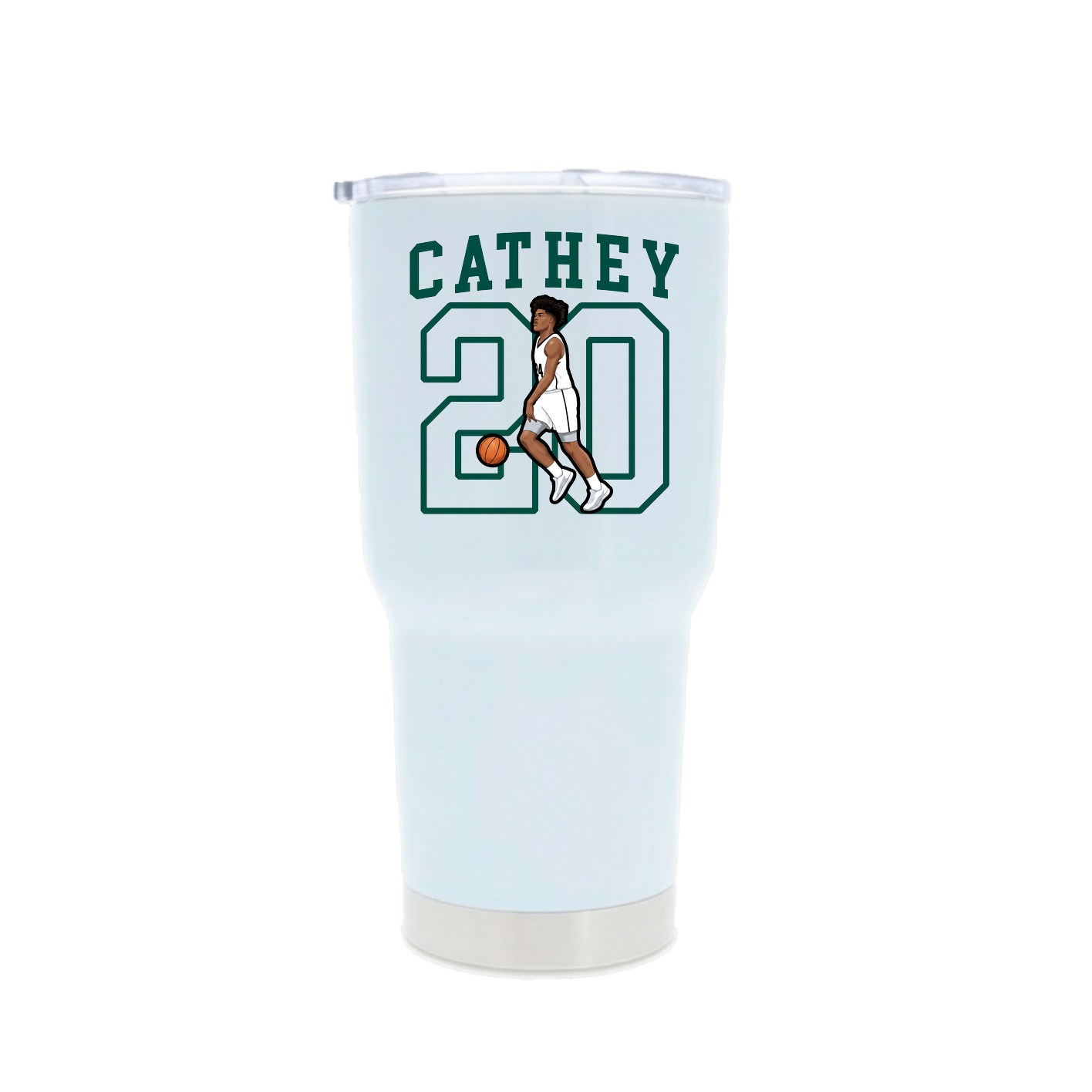 30oz Stainless Steel Tumbler — Shirsey in White