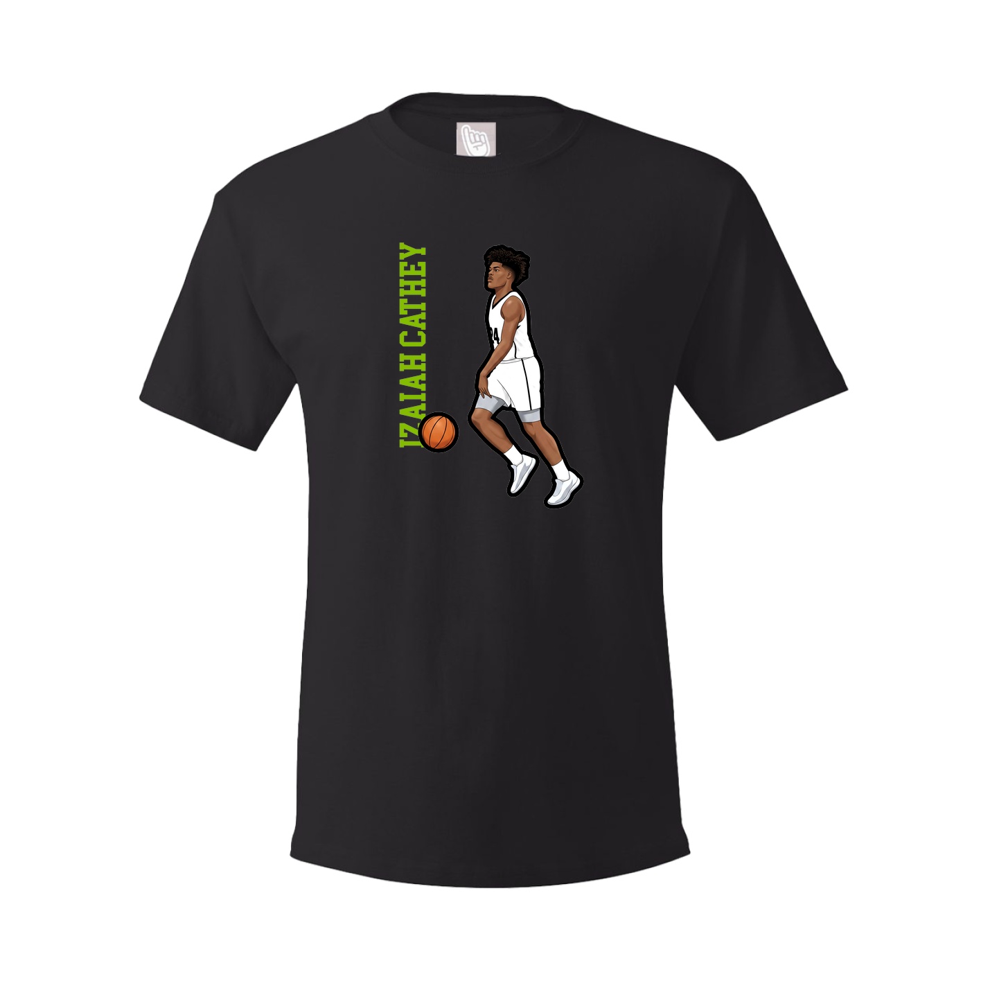Tee — Name Vertical in Black