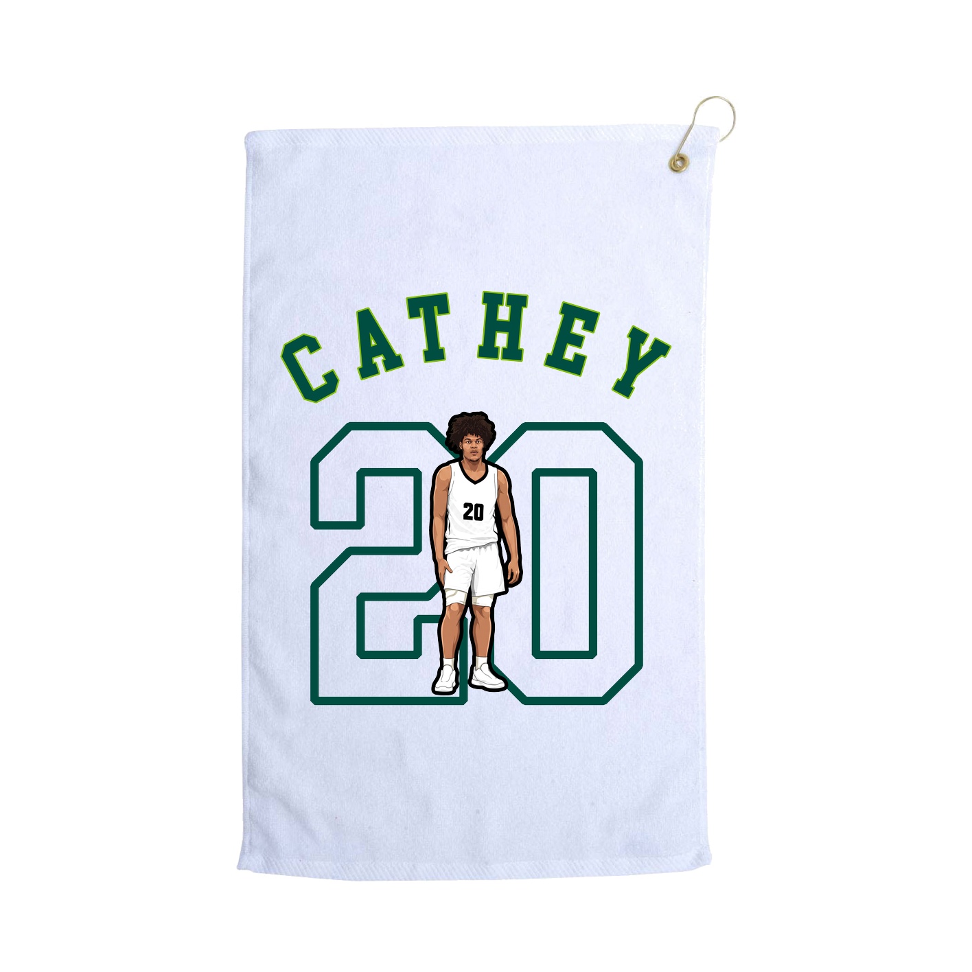 Golf Towel — Shirsey Arch in White