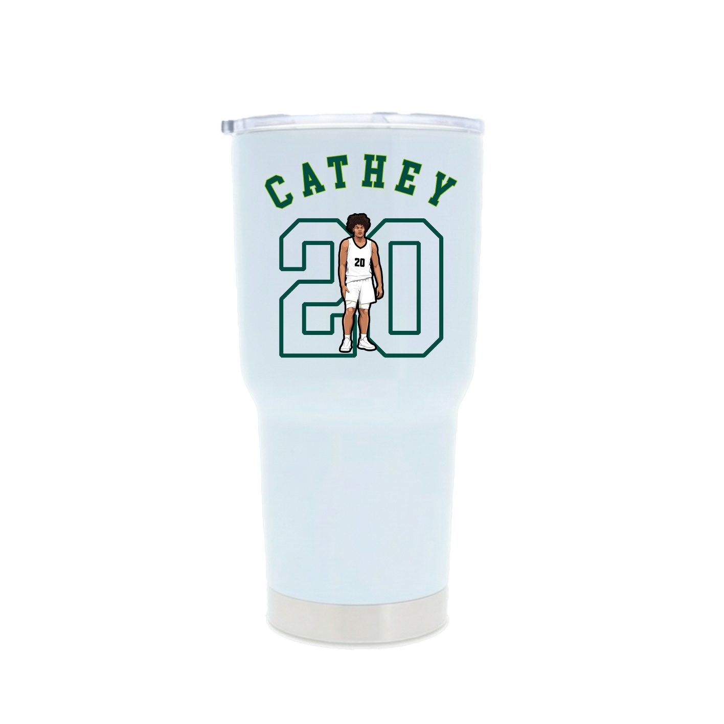 30oz Stainless Steel Tumbler — Shirsey Arch in White