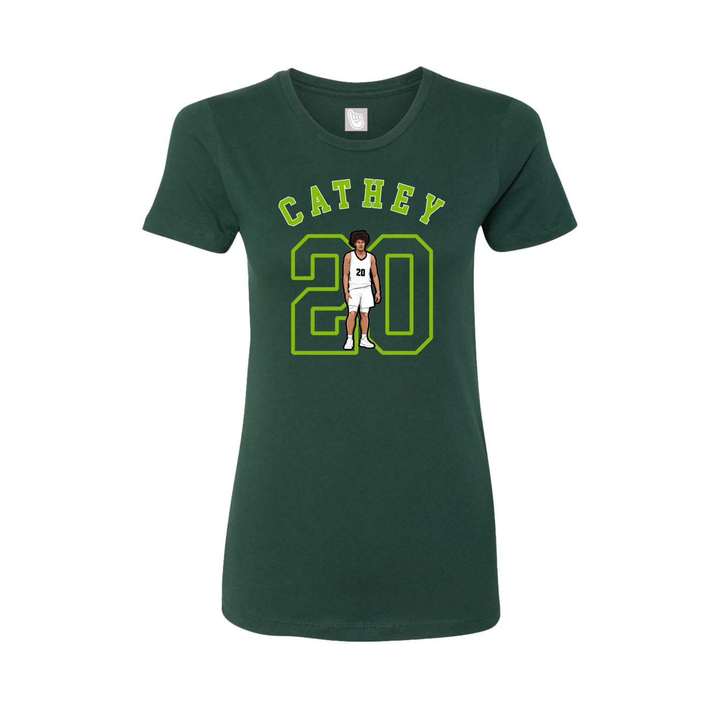 Fitted Women's Tee — Shirsey Arch in Green