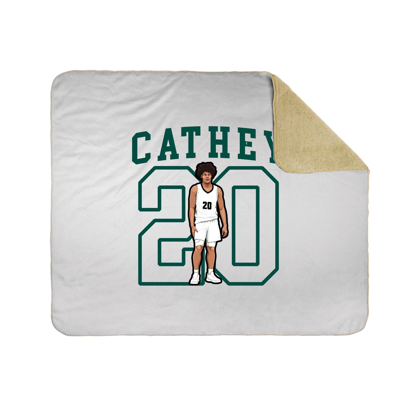 Throw Blanket — Shirsey in White