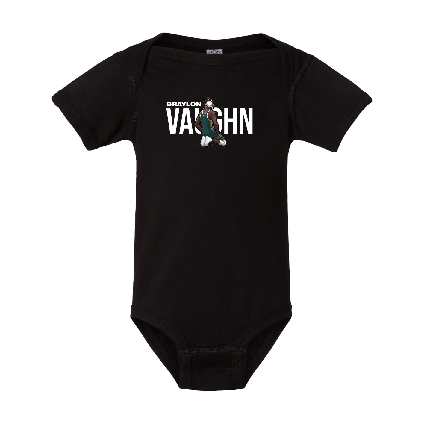 Baby Onesie — Player Name in Black