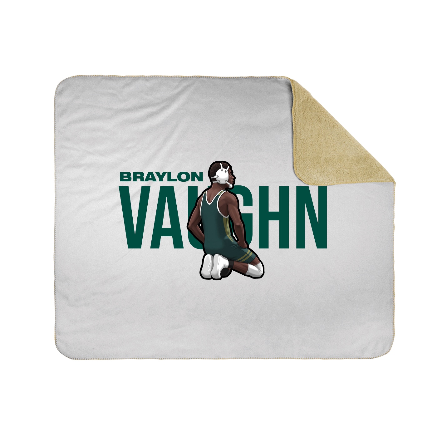 Throw Blanket — Player Name in White