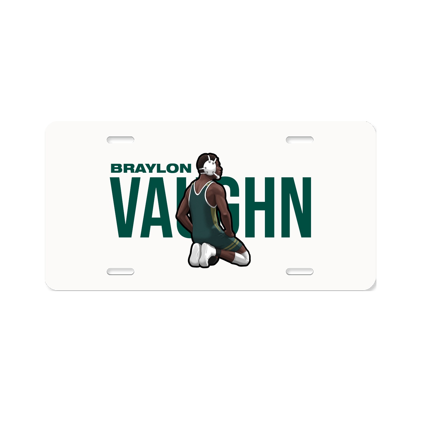 License Plate — Player Name in Classic