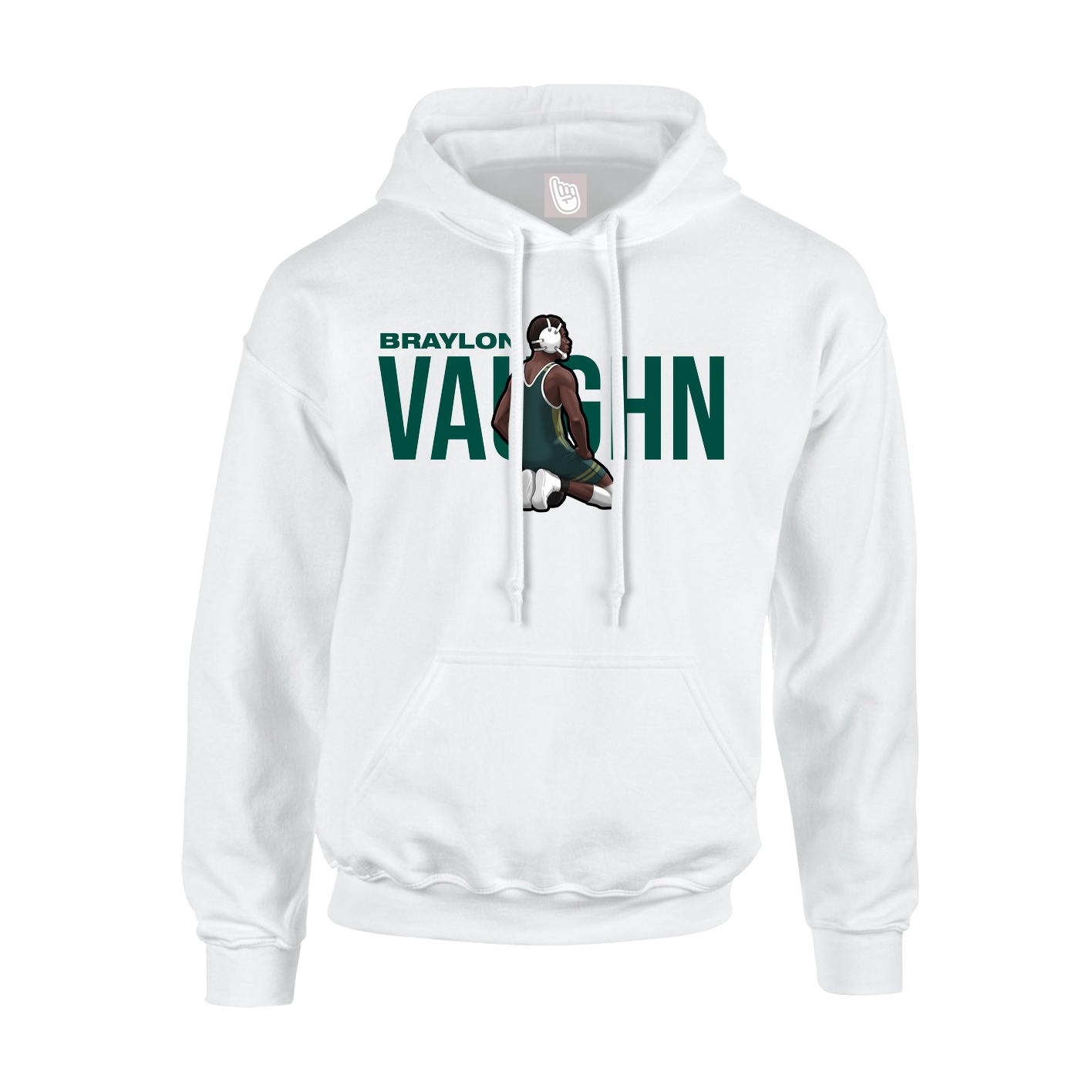 Youth Hoodie — Player Name in White
