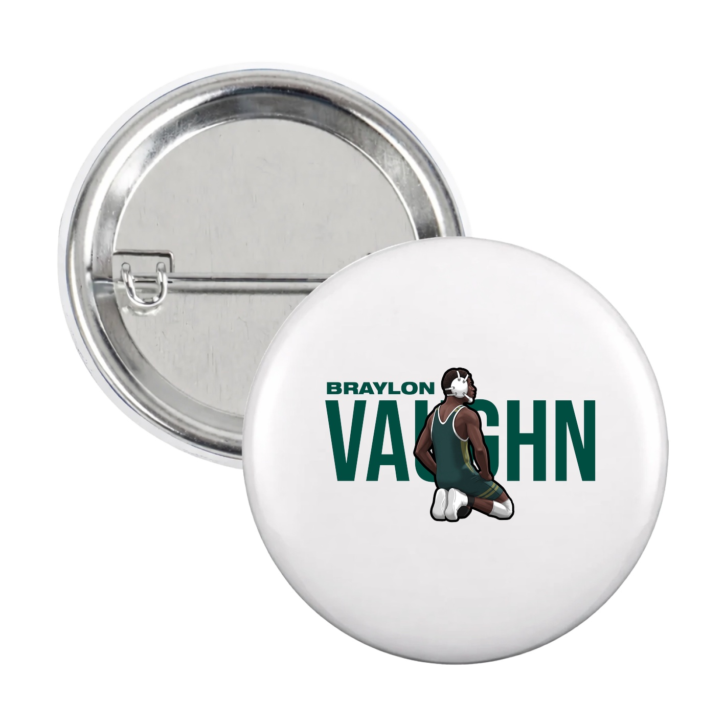 Game Day Button — Player Name in White
