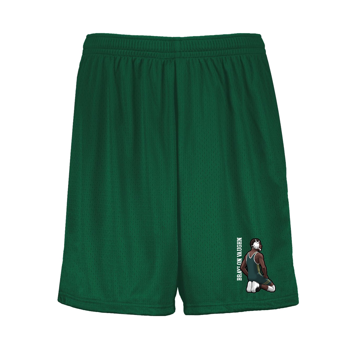 Shorts — Name Vertical in Green