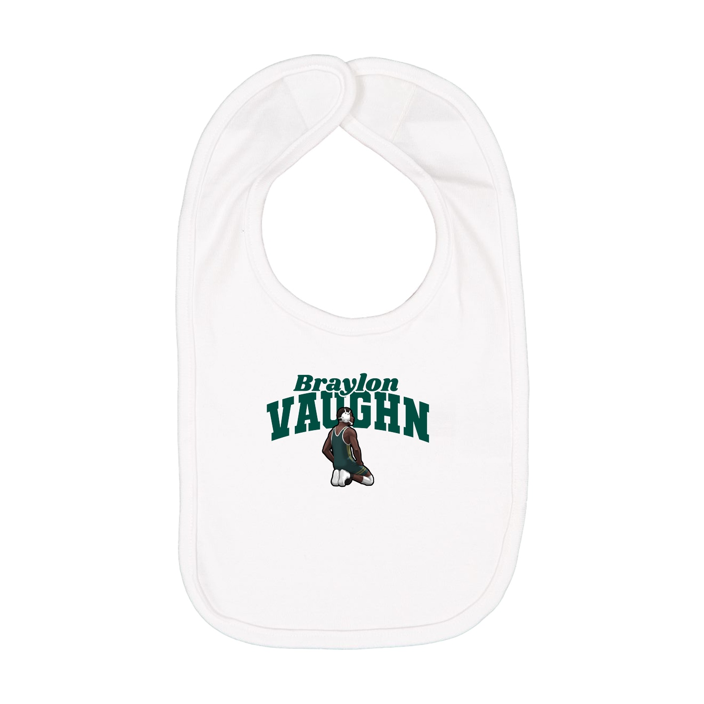 Infant Bib — Signature Arch in White