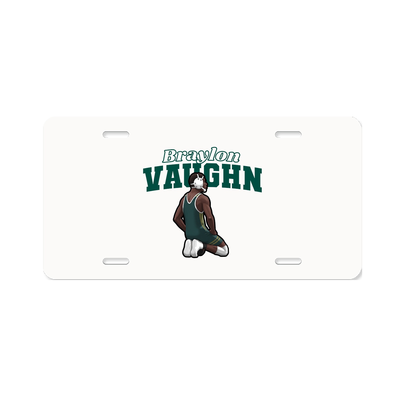 License Plate — Name Arch in Classic